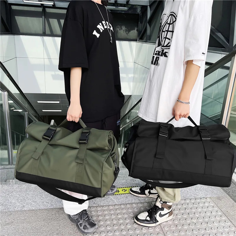 Storage Bag Nylon Waterproof Sports Gym Outdoors Travel Fitness Yoga Luggage High-capacity Durable Women Men Shoulder Handbag 241114