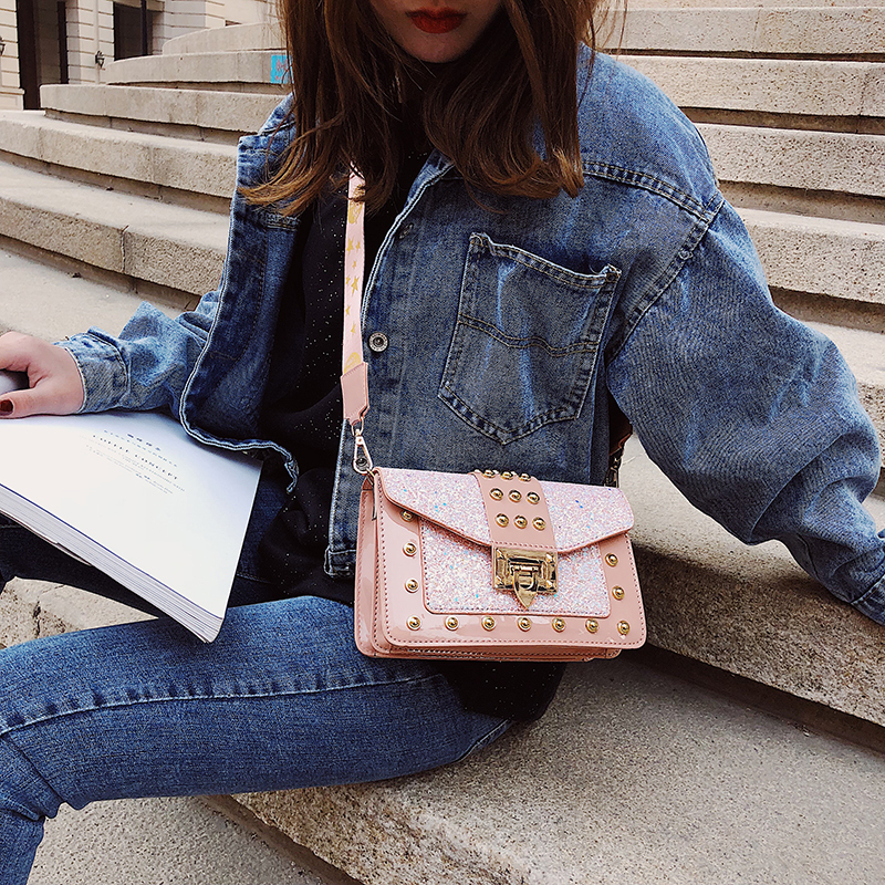 Designer Crossbody Sling for Ladies hot - Fashion Versatile Liuding Broadband Single Shoulder Crossover Small Square Bag