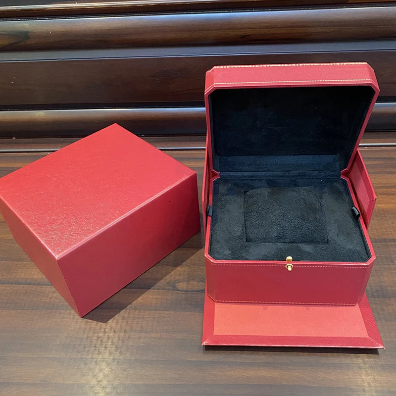 Red Watch Jewelry Packaging Box 1-Slot Watch Bracelet Storage Box Flip up Mens Mechanical Watch Organizer Box 241125