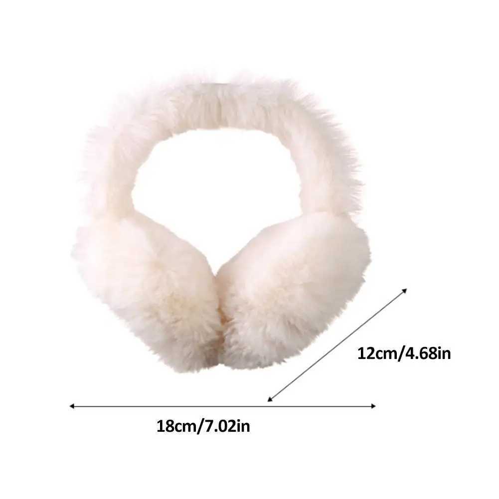 Fashion Plush Ear Muffs Foldable Thicken Ear Cover for Women Men Winter Warm Suede Earfl Outdoor Cold Protection EarmuffsXJ241126
