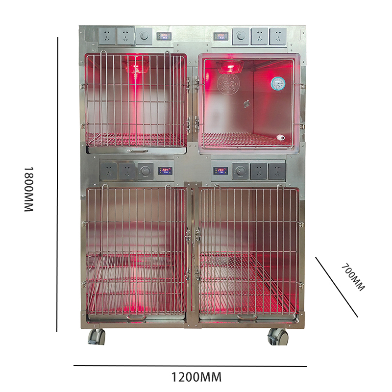 Veterinary stainless steel animal icu treatment pet hotel pet hospital veterinary dog kennel veterinary cages stainless steel