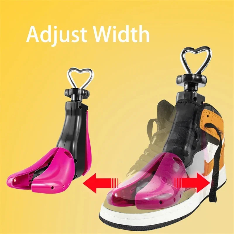 1 piece of unisex adjustable length wide flat high-heeled shoes stretch shoe tree portable shoe shaped stretch shoe holder 241126