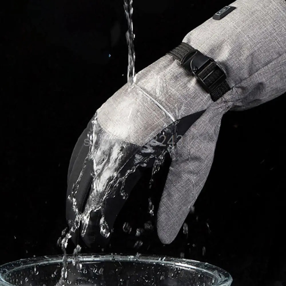 Heated Gloves Hand Warmer Electric Thermal Waterproof Snowboard Cycling Motorcycle Bicycle Ski Outdoor Winter 241125