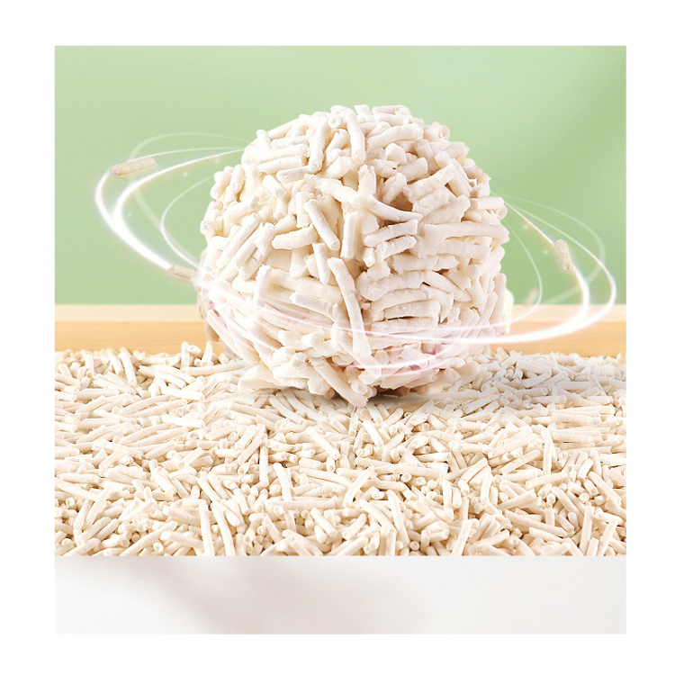 Wholesale Oem Natural Plant Organic 1.5 Mm Strip Shape Premium Clumping Flushable Mixed Tofu Cat Litter