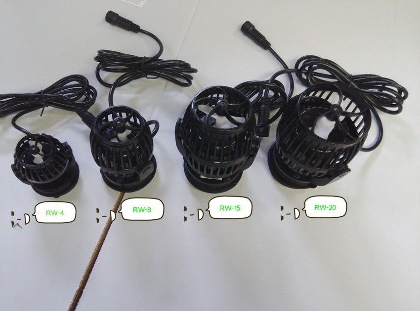 RW-15 Aquarium Fish Tank Jebao Wireless Wave Maker Pump with Max Flow 13000L/h