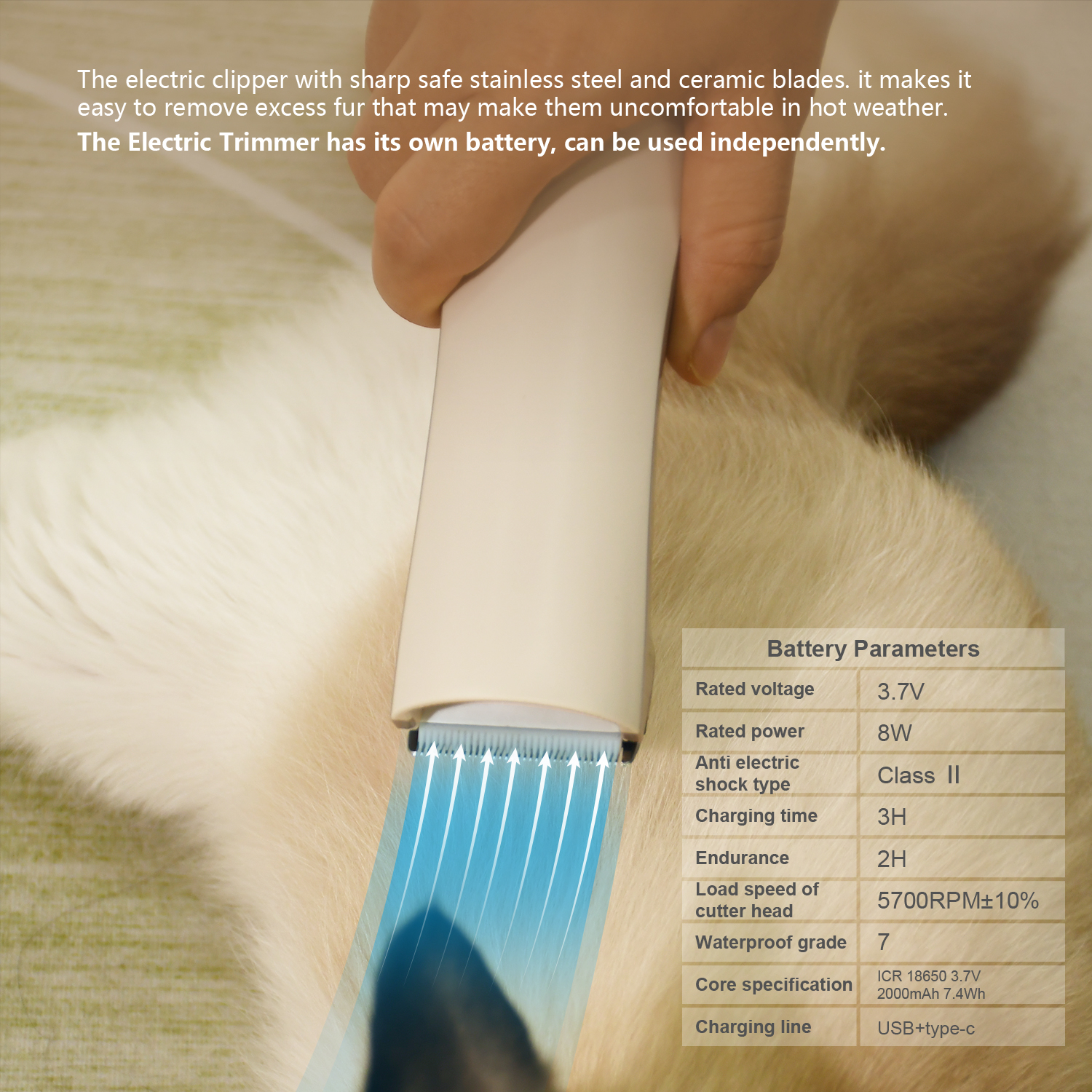 6 in 1Pet Brush Hair Remover Vacuum Brush Pet Hair Grooming Vacuum Cleaner For Pets Dogs Cats