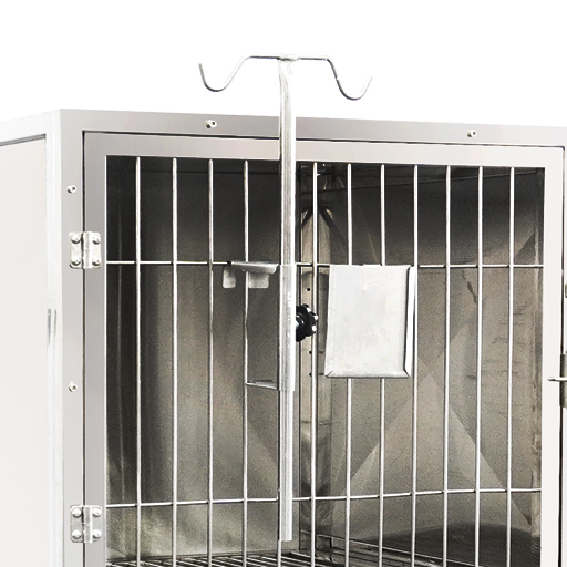 Direct Wholesale Supplies Custom 4 door High-quality Stainless Steel Pet Cage for Pet Hospital Animal Clinic Veterinary Cage