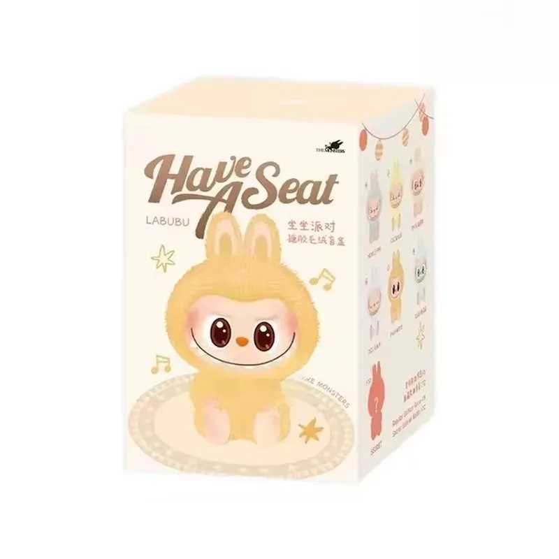 Hot Sale Anime Figure Labubu Have A Seat Series Vinyl Pendant Doll Model Toy Cute Monster Keychain Toys Birthday Gifts Luggage Accessories