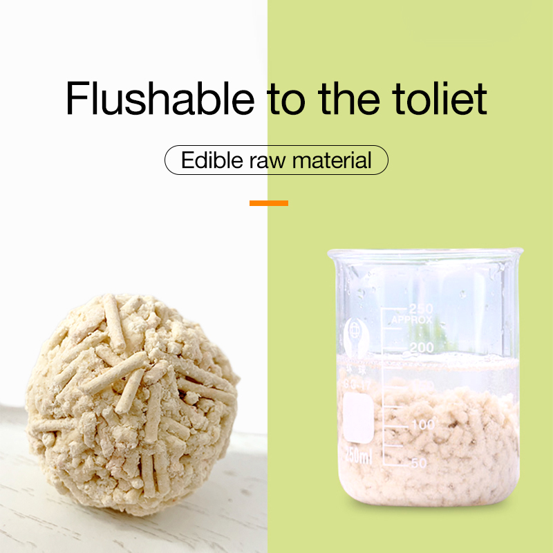 oem custom bulk cat liter natural eco friendly premium 10l plant cat sand Clumping flushable PH health indicator tofu cat litter