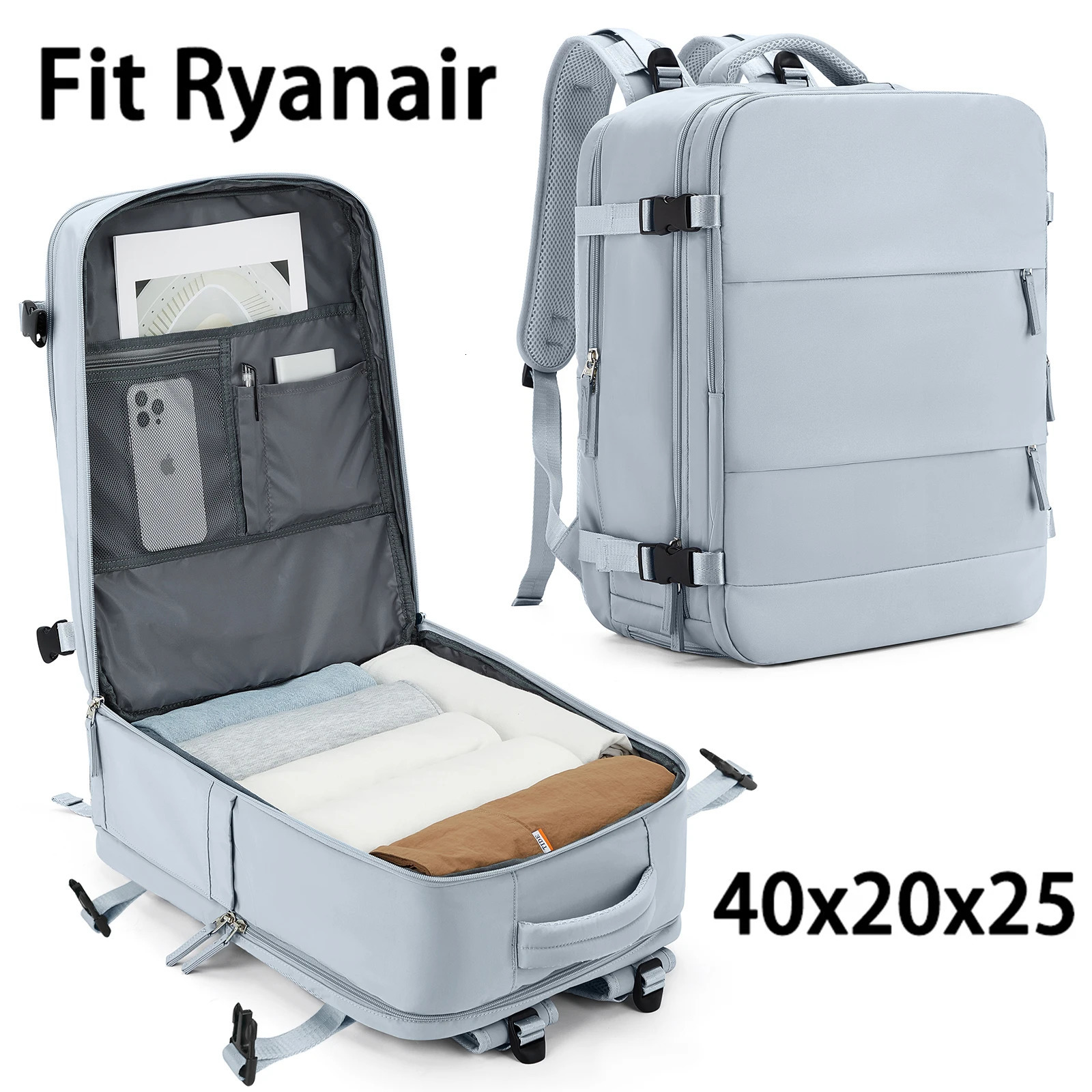 Backpack 40x20x25 Ryanair Travel Backpack for Women Men Personal Item Carry on Backpack Business Weekender Laptop Backpack 241114