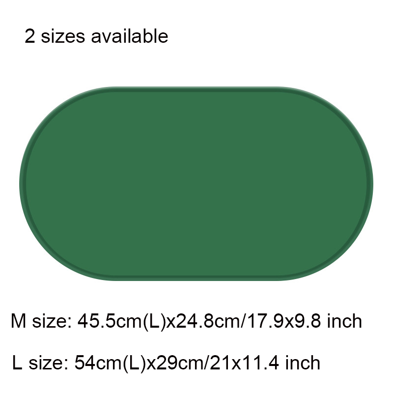 1pc Waterproof Pet Feeding Mats with High Lips, Anti-slip and Anti-spray Silicone Dog Cats Placemats-4 colors and 2 sizes available