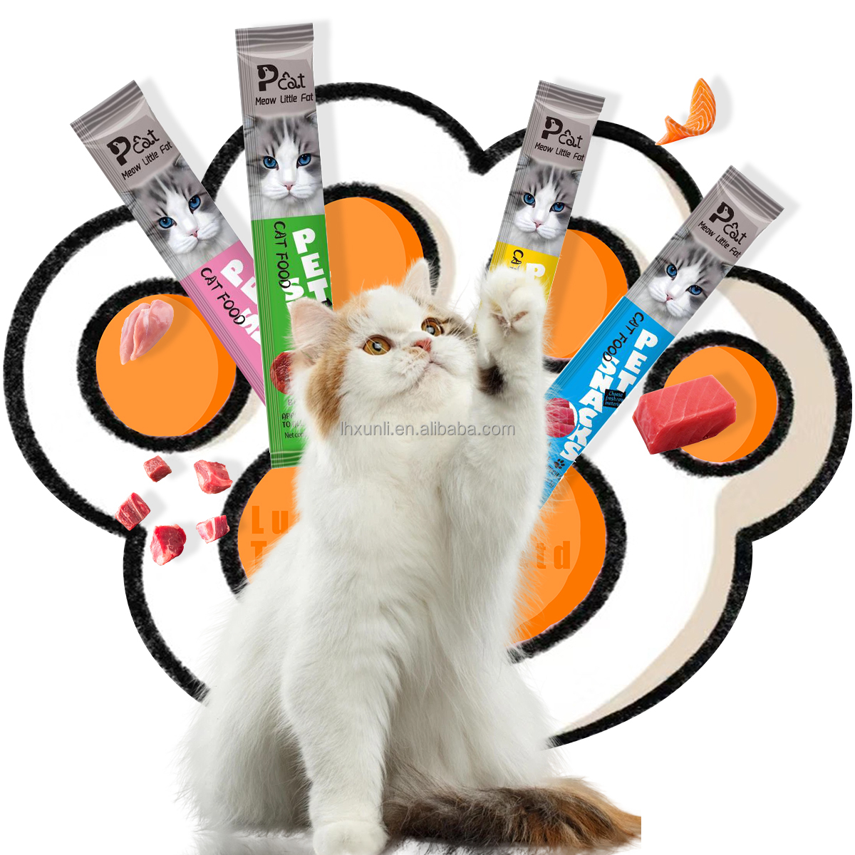 fresh meat cat strips pet liquid cat snacks 15g nutrition wet food wholesale cat bar
