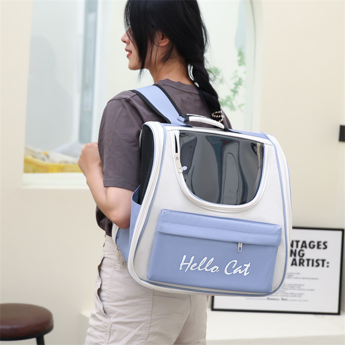 Large Portable Airline Customized Space Nylon Anti Slip Travel Backpack Pet Carrier