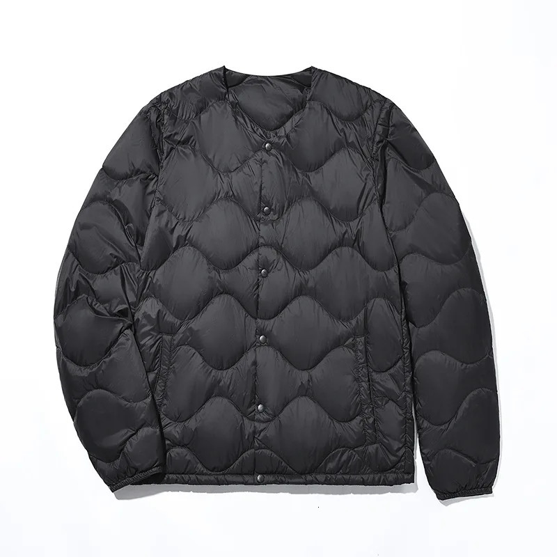 Korean Japan Style Mens Ultra Light Down Jackets Arrivals Male Autumn Winter Keep Warm Liner O-neck Light Coats 241125