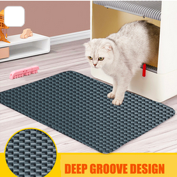 Cat Litter Mat by artes Pets (XL Size: 36"x24") - Non-Slip, Durable, Easy to Clean, Water Resistant