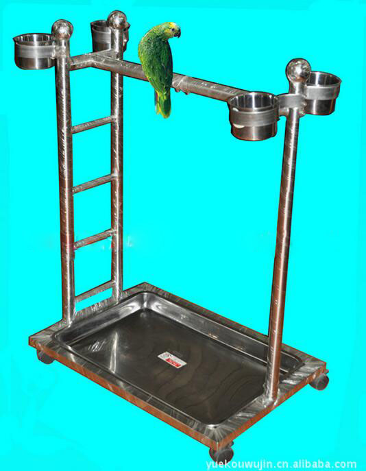 Stainless steel Parrot Standing Cage,"7" style Parrot Standing