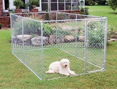 Factory Hot sale outdoor cheap hot welding heavy duty dog crate& Galvanized Steel Dog Kennels Cages