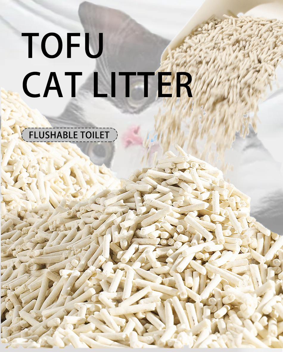 Trusted Supplier's Natural Organic Tofu Cat Litter Degradable and Eco-Friendly Vending