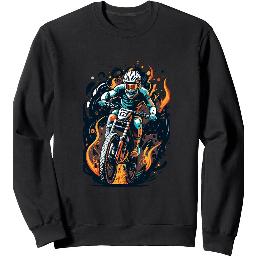 Long Sleeve Shirts for Men sweatshirt Minimalist Bike Lover Design Sweatshirt T shirt Tee Streetwear Casual tops clothes cool