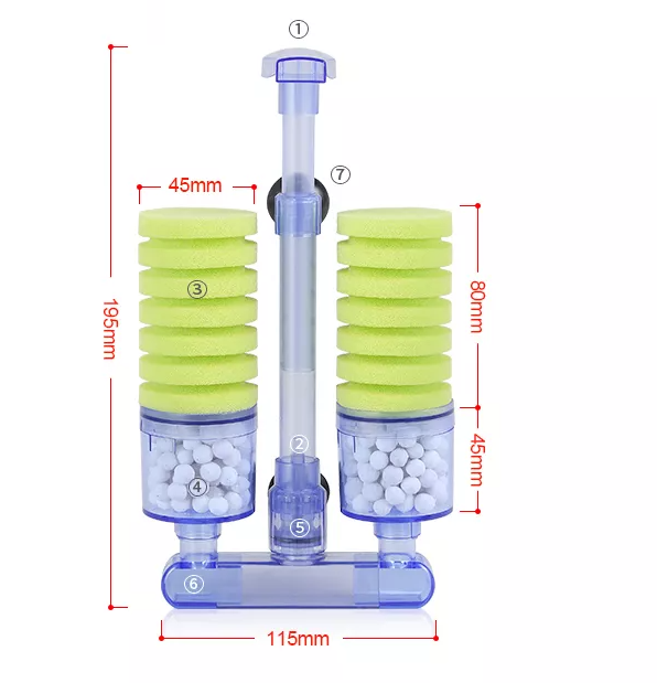 XY-2882 Bio Sponge Aquarium Material Aquarium Sponge Filter