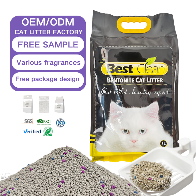 Low-Priced Large Wholesale Discounts Cat Sand Easy To Handle Odor Control Bentonite Cat Litter
