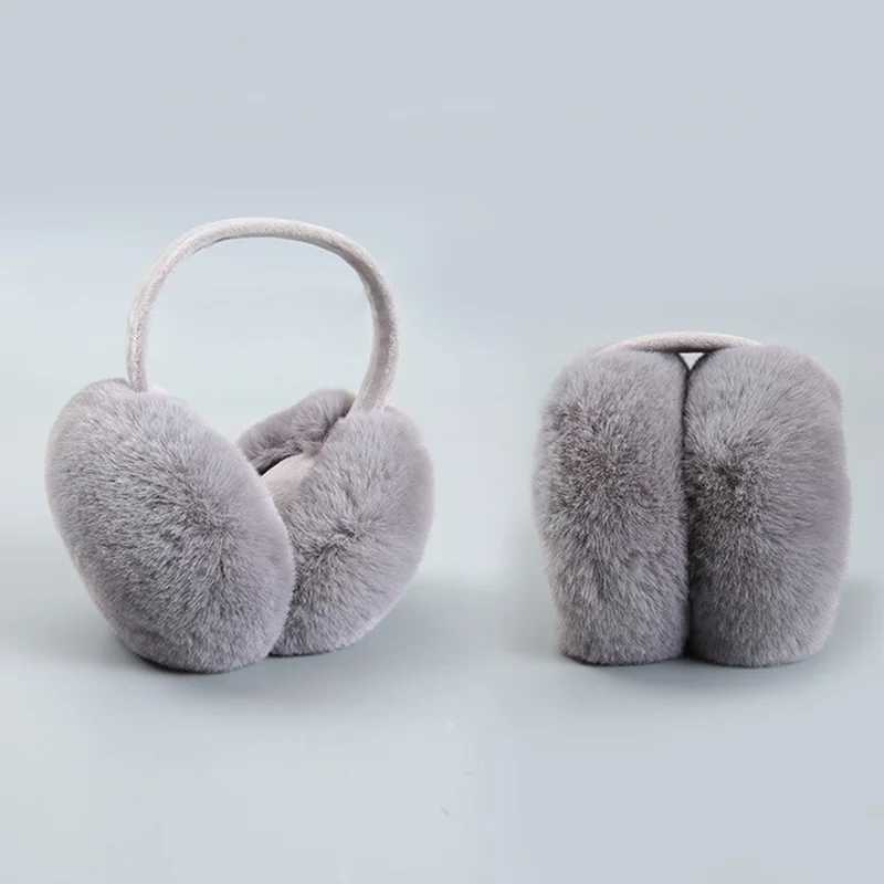New Fur Headphones Ear Bag Cute Warm Earmuffs Unisex Comfortable Autumn And Winter Ladies Solid Color Warm Casque Antibruit CuteXJ241126