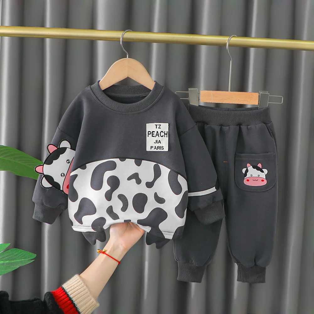 Clothing Sets Children Clothing Baby Boy Sets 2022 New Spring Kids Boys Clothes Cartoon Top+Pants 2Pcs Sport Suit For Girls Clothes 1-4 Years H241126