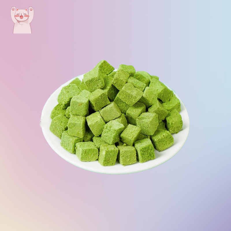 New Technology Freeze Dried Cat Grass Treats Hairball Removal Cat Grass Cubes For Cats