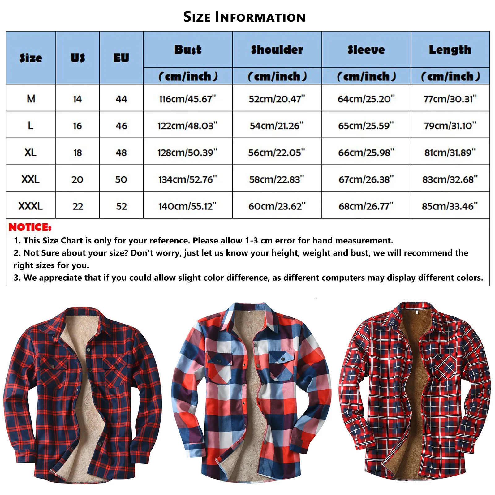 Winter mens plain flannel shirt thick wool jacket bedding lining long sleeves red checkered shirt mens Camisas De Hombre 241126