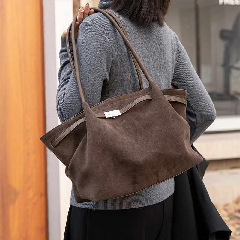 Suede Leather Wing Shaped Handbag - Large Capacity, Commuting Shoulder hot Bag, Elegant & Multifunctional Crossbody for Women