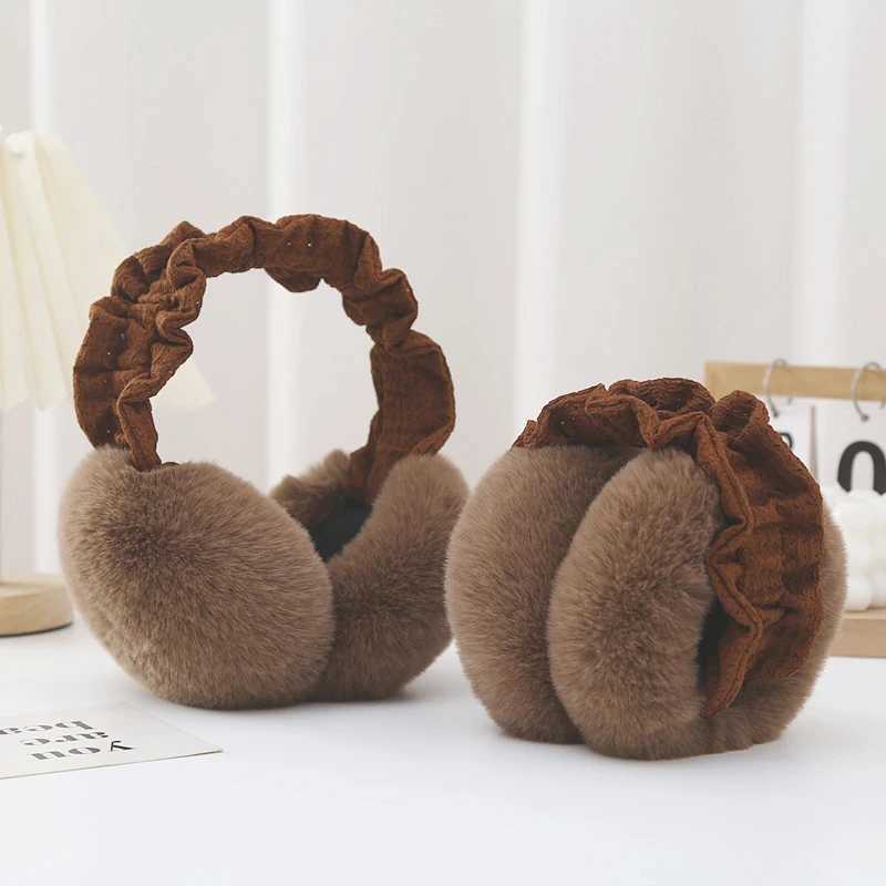 Melad colored warm ear earmuffs for winter girls cute student earmuffs with blocked antifreeze earmuffs W241126