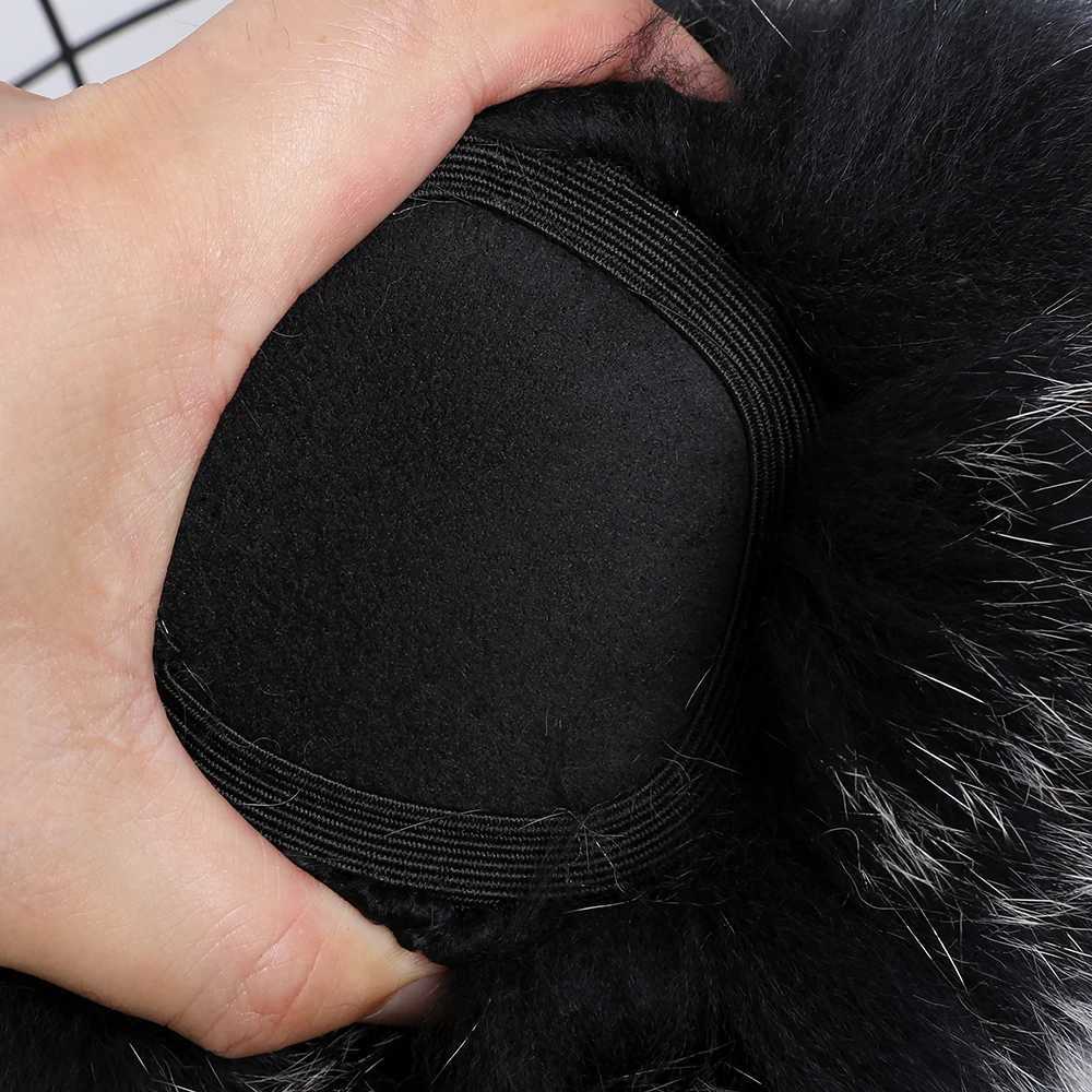 Real Raccoon Fur Hang Ear Cover Warm Winter Earmuffs Heaear Ear Muffs Earmuffs Cold Ear Warmer Ear Protection HeadbandXJ241126