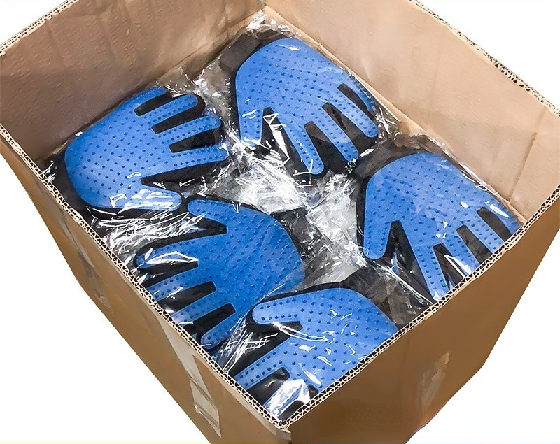 Factory Direct Sale Pet Grooming Brush Multi-color Pet Dog Cat Grooming Glove