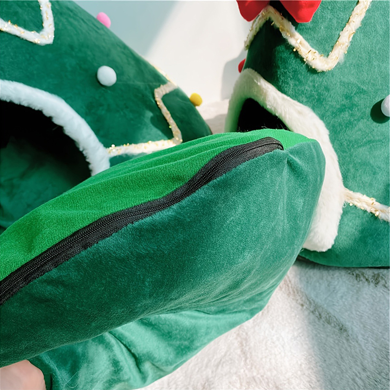 Houses For Cats Christmas Beds Winter Pet Supplies Warm Bed Puppy Accessories Things Cushions Accessory House Dog Habitats