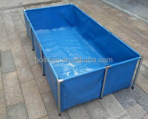 High Quality Outdoor Frame Above Ground Fishing Tank Pool Set Water Storage Tank for Aquaculture