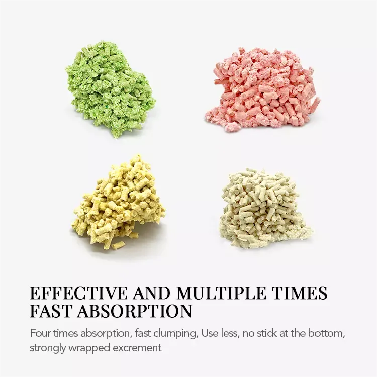 Factory Price Eco Friendly High Clumping 2mm Pure Natural Tofu Tightly Clumping Cat Litter Sand With Effective Deodorization
