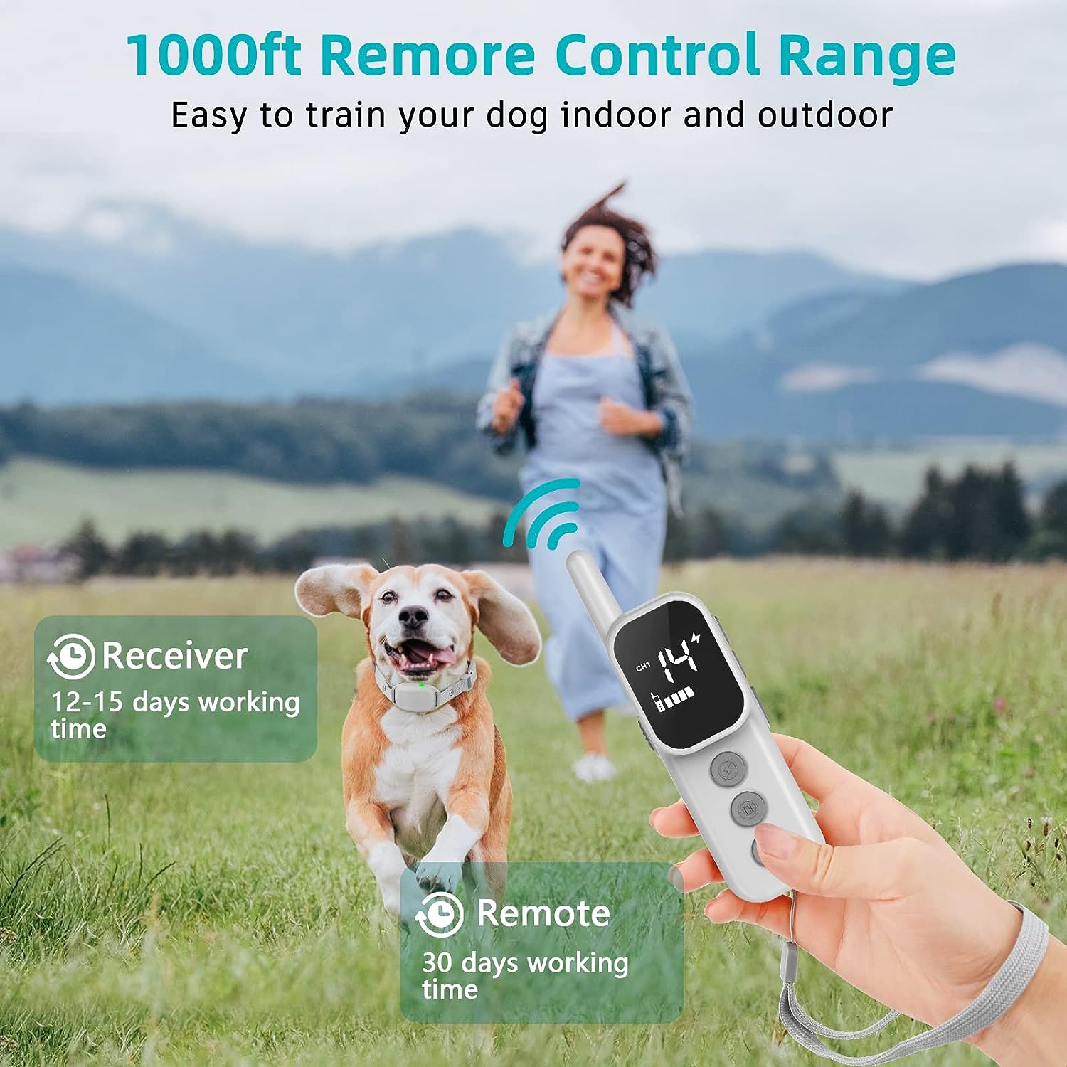 Hot selling Dog Training Collar with Remote Shock Collar for Dogs with Vibration and Beep Modes