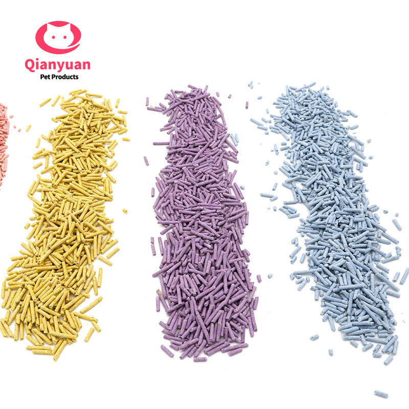 Pet Cleaning Products Tofu/ Bentonite/ Crystal Silica Gel Dust Free Cat Sand Litter with Colorful & Fragrance