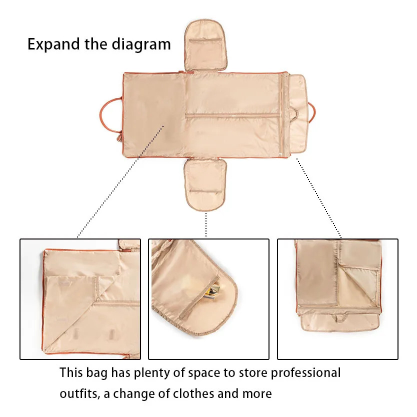 Lucshy Travel Bag PU Leather Travel Garment Bag Large Capacity Foldable Storage Bag Fashion Outdoor Sports Waterproof Handbag 241114