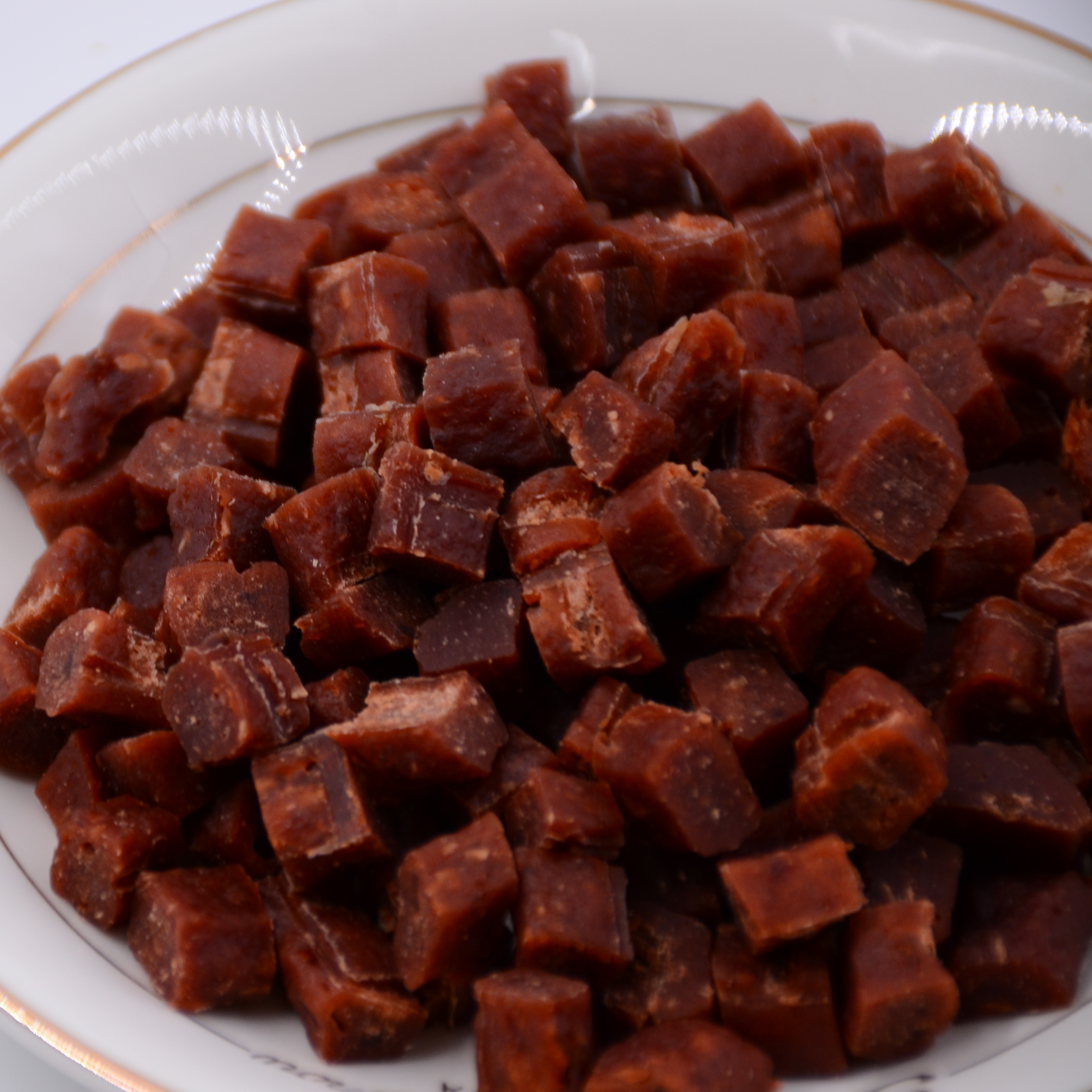 New Special duck fish cube dog food chicken yolk pet Treats natural dog snacks chicken sausage pet food