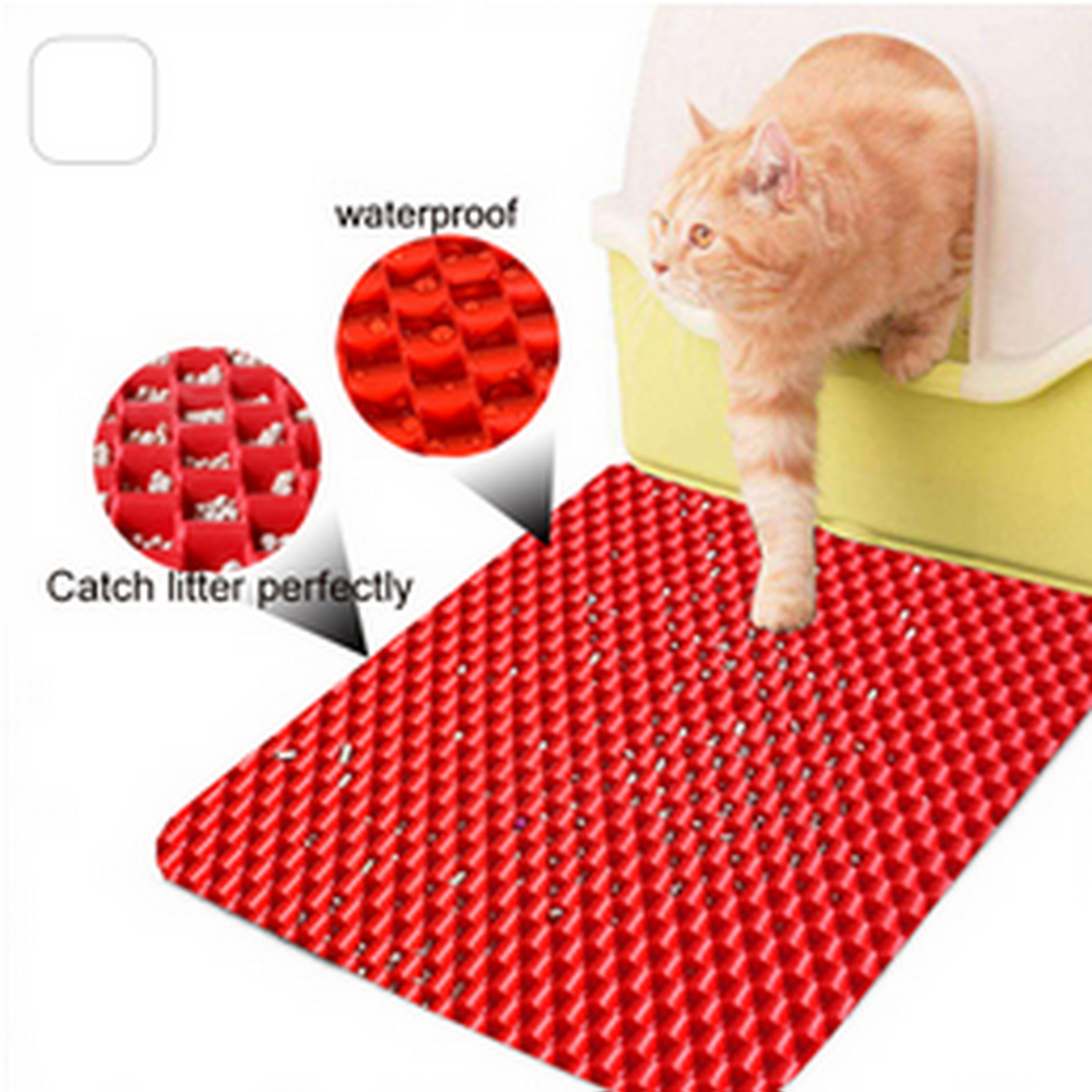 Waterproof Trapper Foldable Pad Pet Rug Home Urine single-Layer Cat Litter Mat