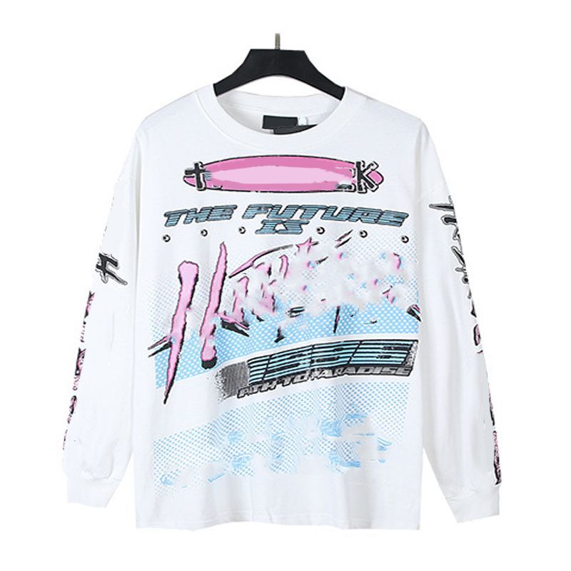 Streetwear Men's High Quality Full Sleeve T-Shirt Street Print Autumn Cotton Breathable Long Sleeve Shirt