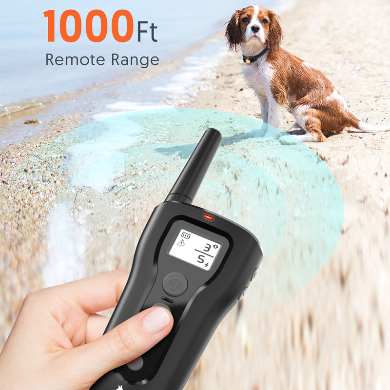 A mazon Hot Sell Wholesale Rechargeable Dog Training Collar Beep Vibration Static Dog Shock Collar Popular Pet Training Products