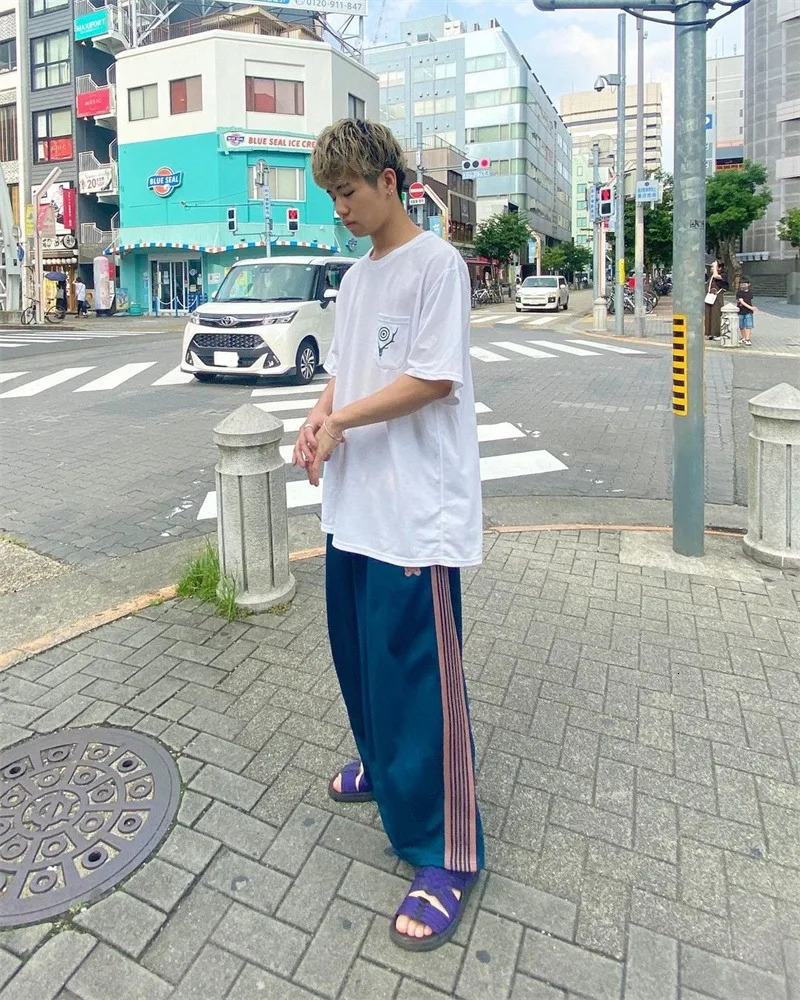 Needles Pants Men Women 1 Wide Leg Needles Track Pants Butterfly Sweatants AWGE Sport Trousers 240419 w250430