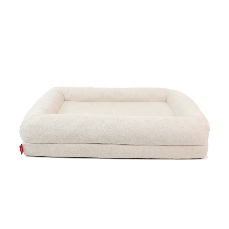 Thick Warm Orthopedic Memory Foam Dog Bed Waterproof Non-Slip Removable Cover Velvet Pet Mat with Animal Pattern