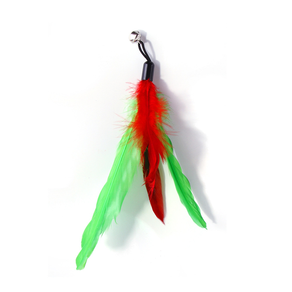Interactive Cat Toys - Retractable Wand Toy and Feather Toys Refills for Indoor Cats to Chase and Exercise