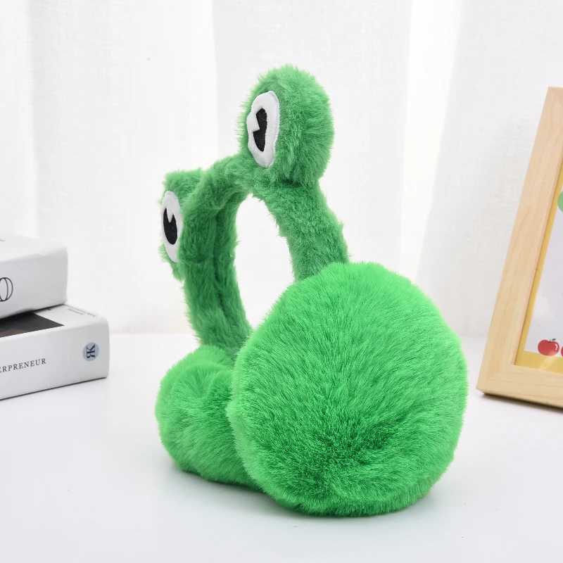 1 Piece of Green Frog-Shed Foldableable Earmuffs Suitable for Autumn and Winter Travel Ear Bags Windproof and Cold-Proof Ear WarmersXJ241126