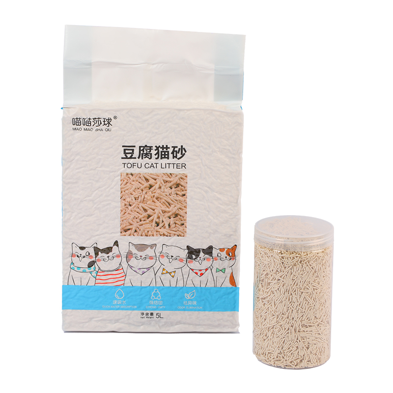 OEM Highly Absorbent Dust Free PH indicator health care pea flour &corn flour milk flavor Tofu Cat Litter