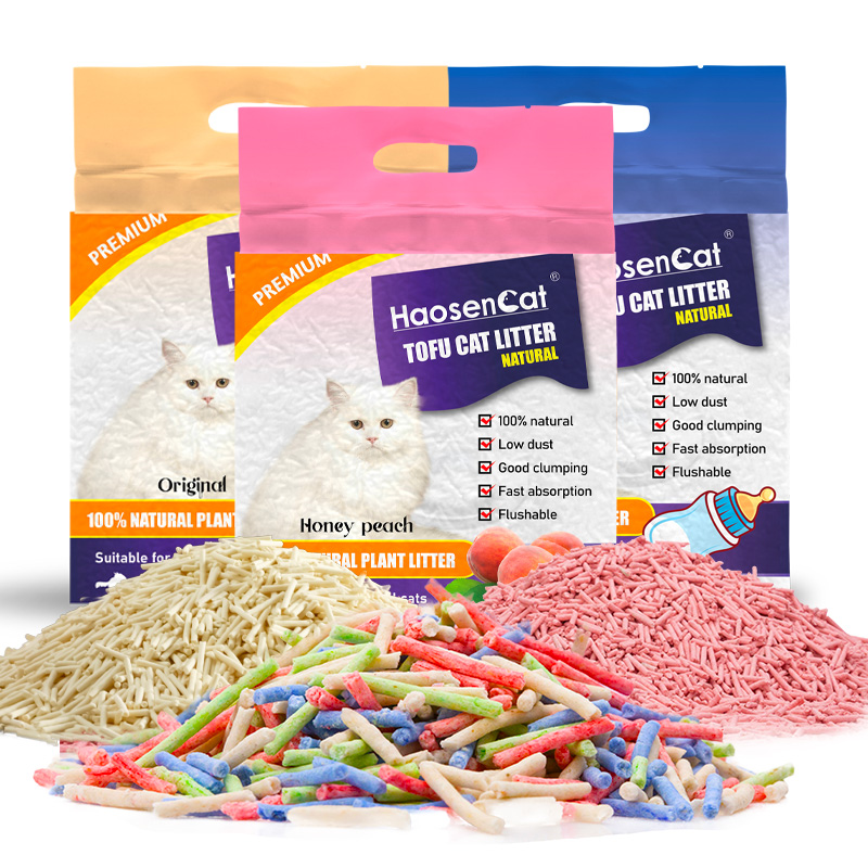 Free Samples Premium Easy Scoop Kitty Sand Dust Free Clumping Tofu Cat Litter