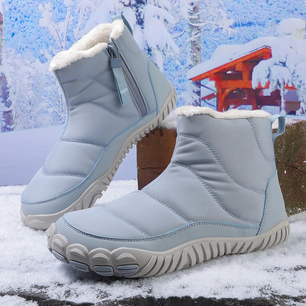 Mens winter boots womens snowshoes outdoor non slip warm fur casual sports shoes plus ankle boots hiking shoes 241126
